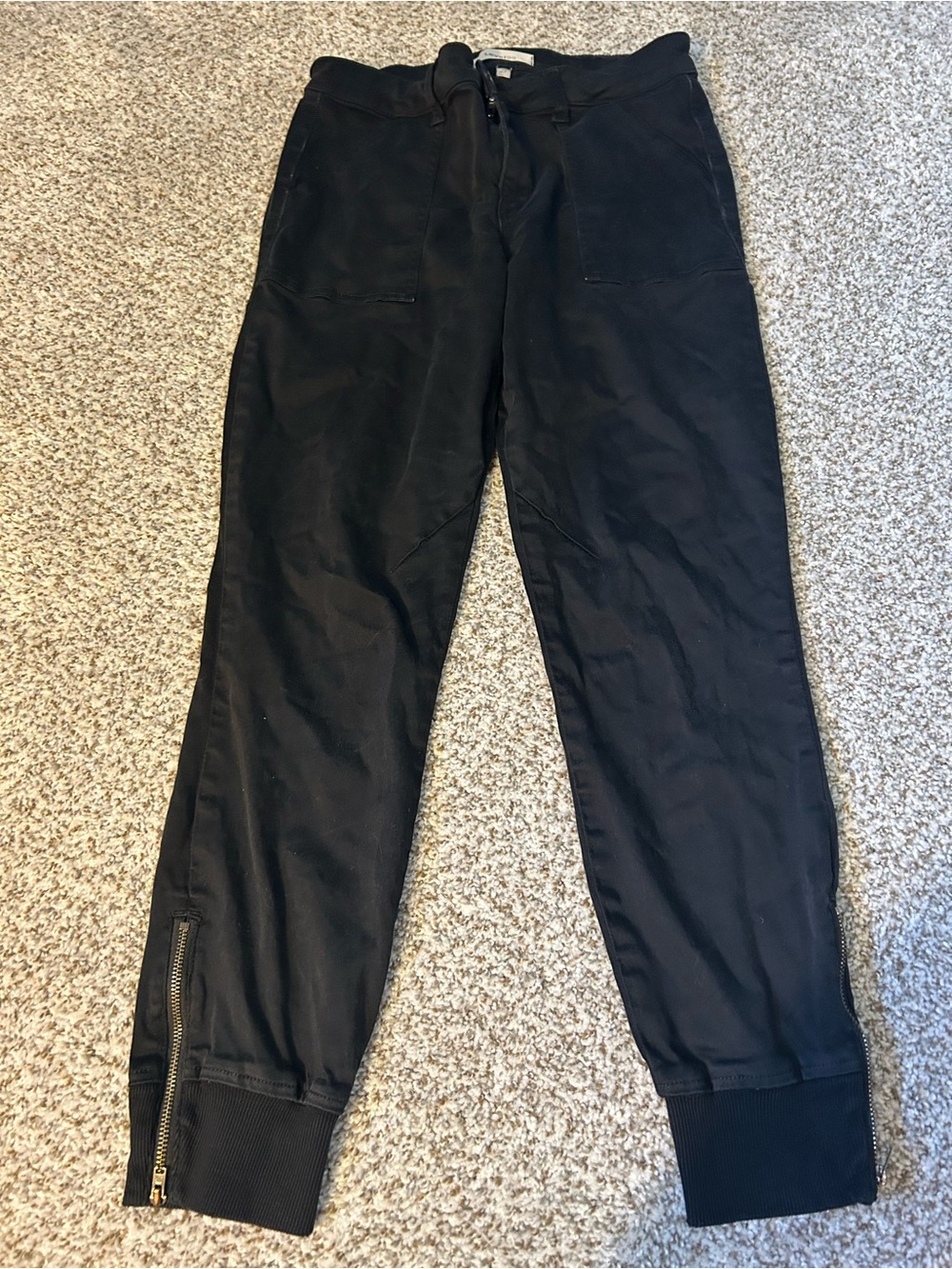 Level 99 Black Women's Jogger with Ankle Zips